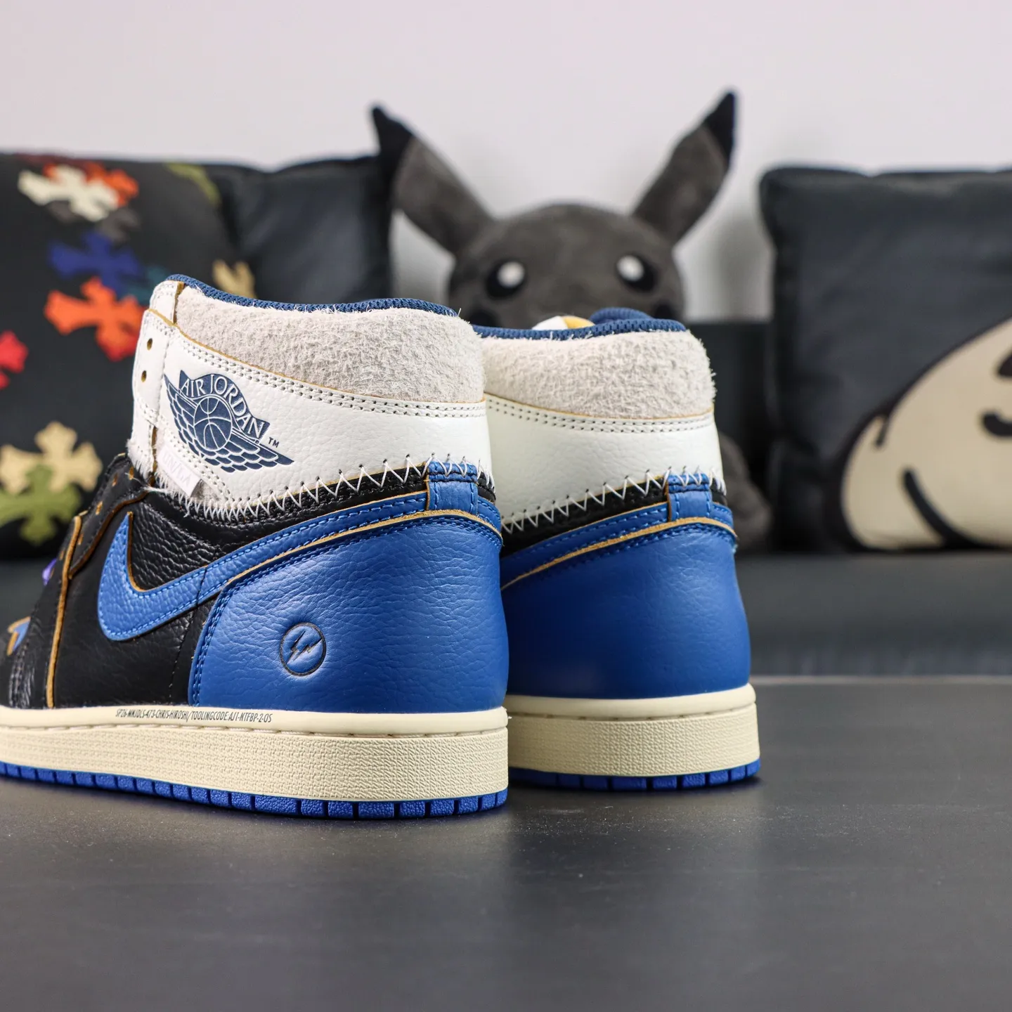 Air Jordan 1 Rtr Hi OG SP Black & White & Blue - etkick reps