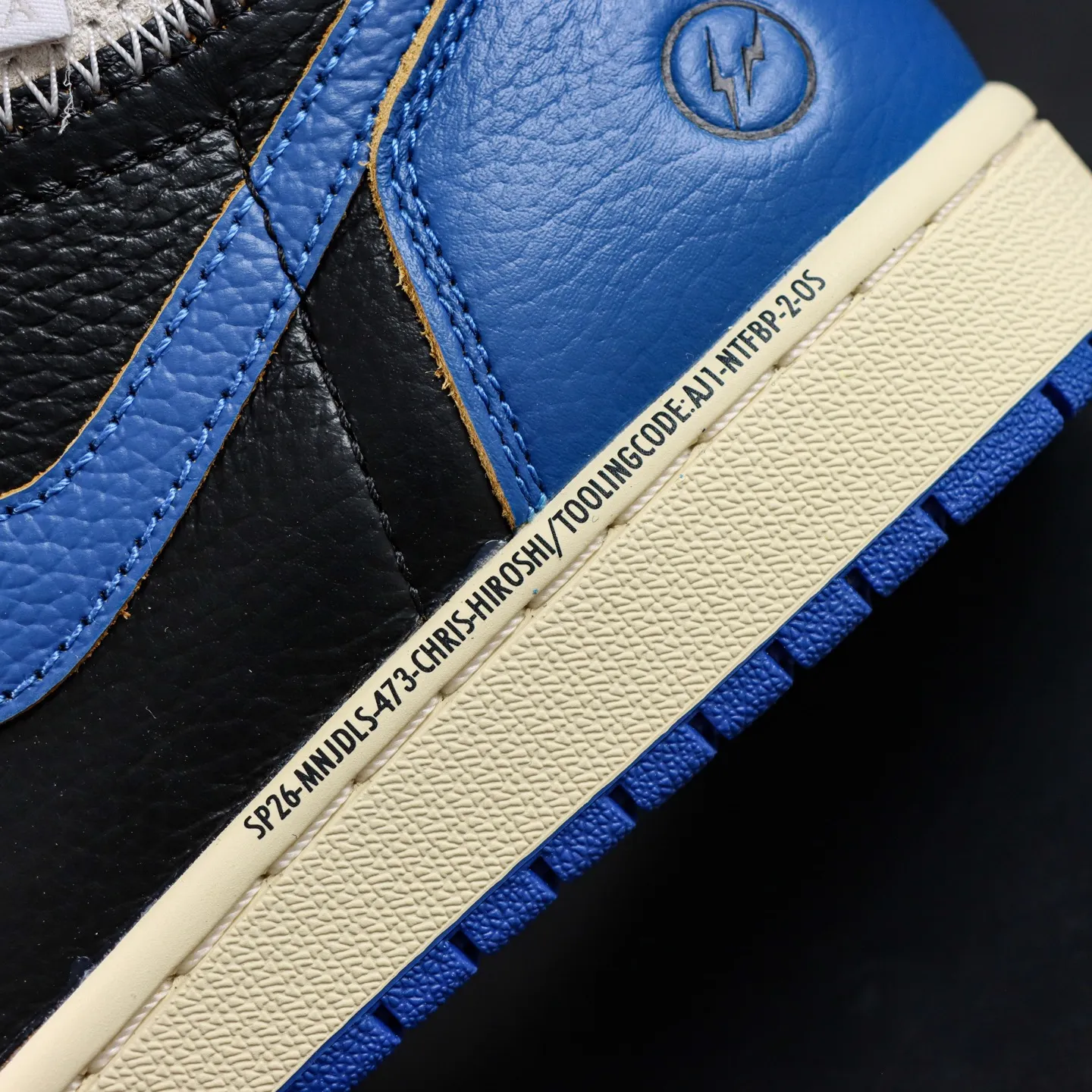 Air Jordan 1 Rtr Hi OG SP Black & White & Blue - etkick reps