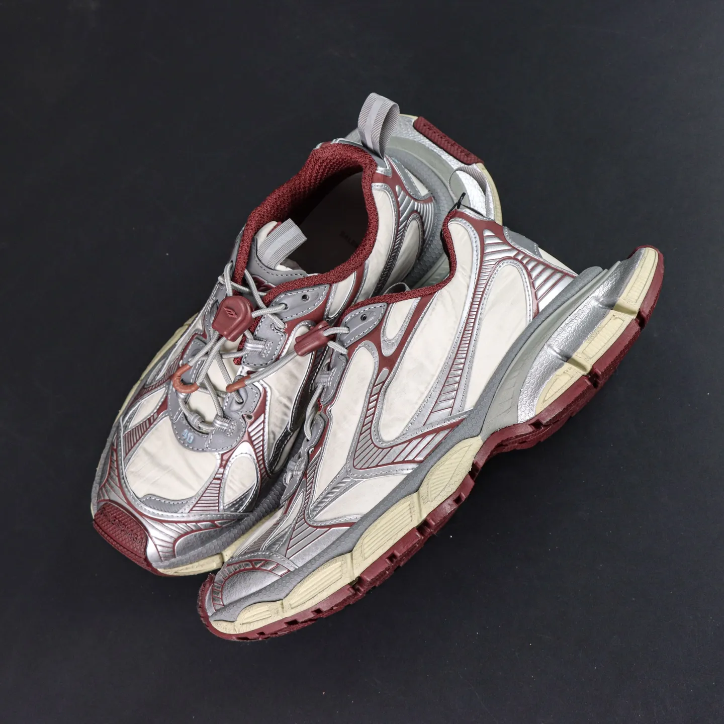 Balenciaga 3Xl Used Look Platform Sneakers With Round Toe And Lacing - etkick reps