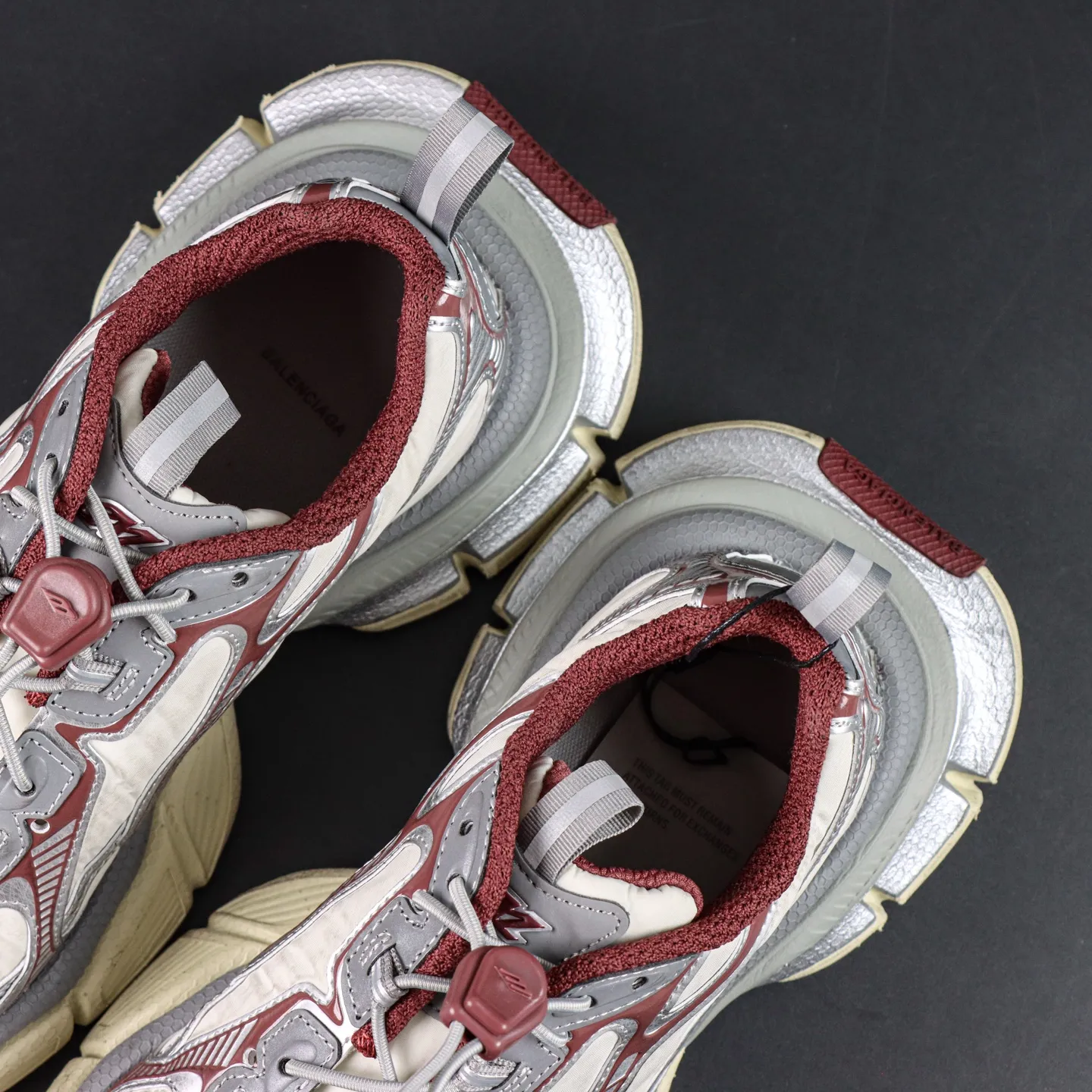 Balenciaga 3Xl Used Look Platform Sneakers With Round Toe And Lacing - etkick reps