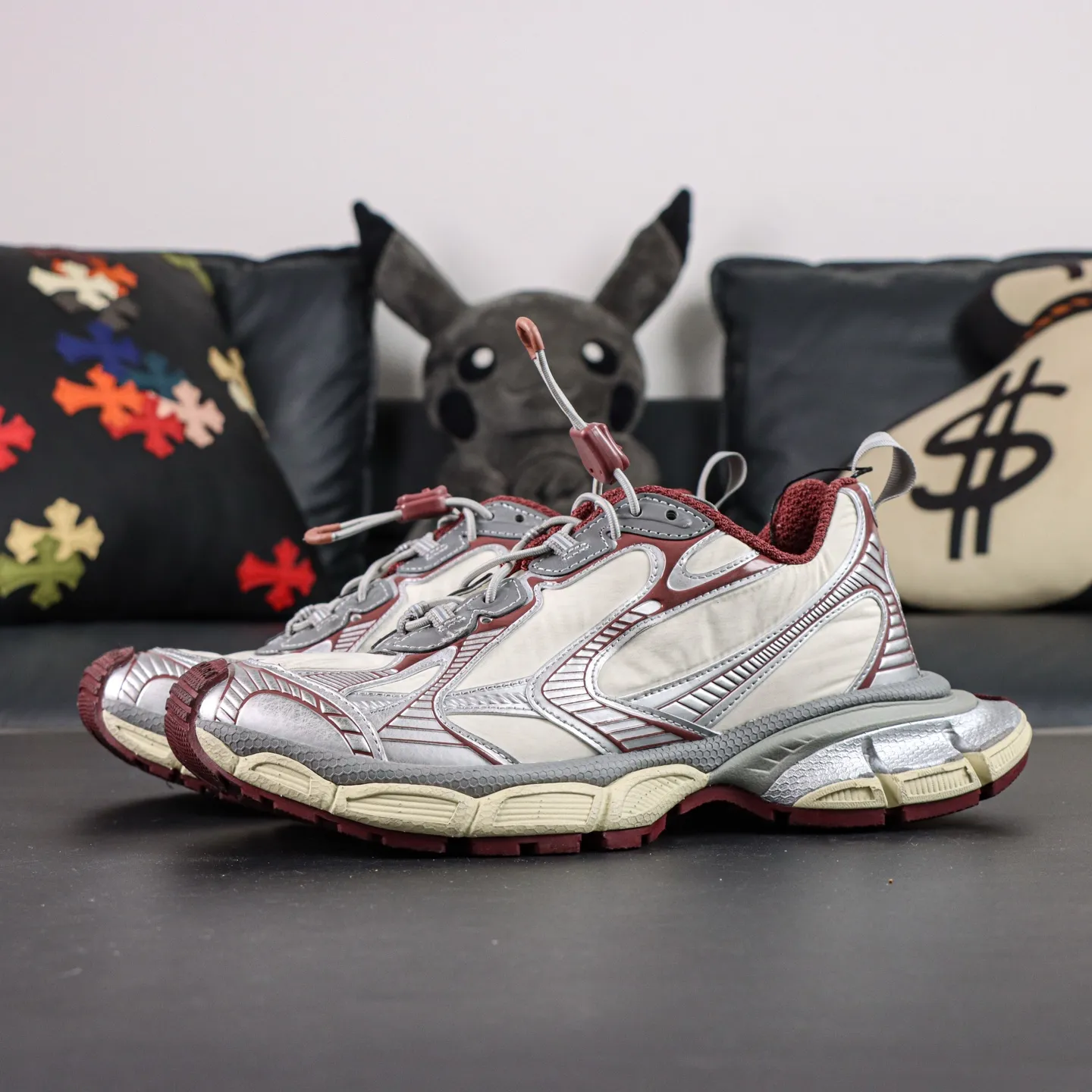 Balenciaga 3Xl Used Look Platform Sneakers With Round Toe And Lacing - etkick reps