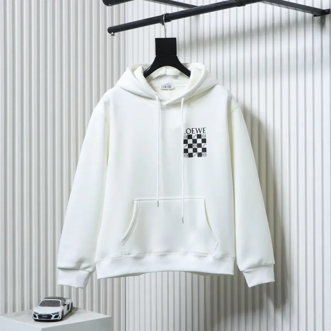 Checkered Hoodie Made From High Quality Combed Cotton Fabric - etkick reps