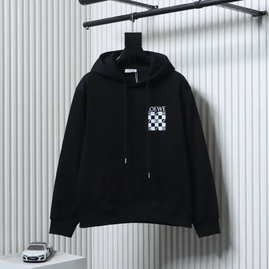 Checkered Hoodie Made From High Quality Combed Cotton Fabric - etkick reps