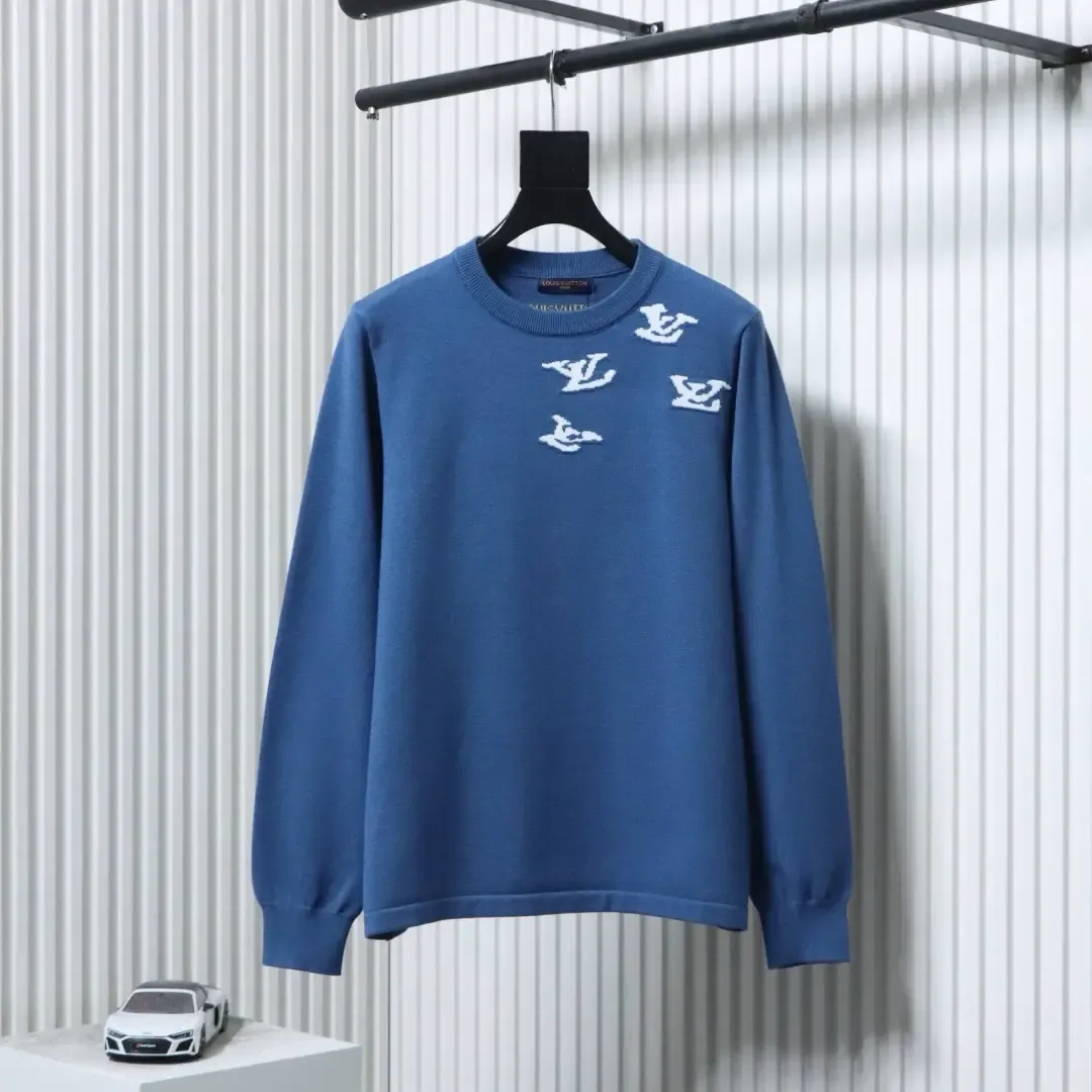 Cloud Jazz Pullover With Small Jacquard Neckline And Round Neck - etkick reps