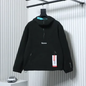 Hoodie With Half Zip Supr1e.me