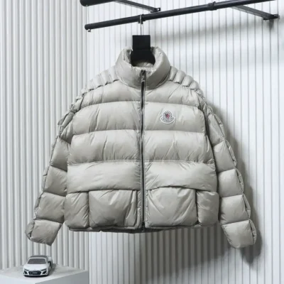 Moncler 3D Quilted Down Jacket With Zipper (Short) - etkick reps