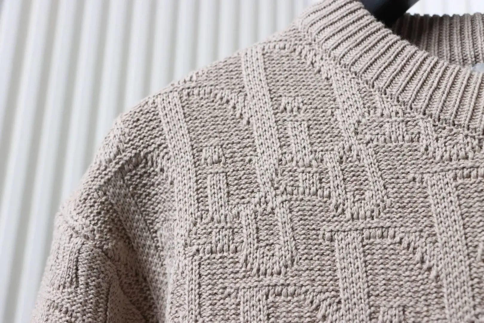 Monogram Jacquard Sweater With Round Neck - etkick reps