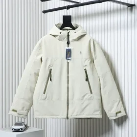 Ralph Lauren Down Jacket With Hood And Embroidered Logo