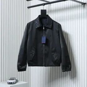 Reversible Jacket With Leather Collar