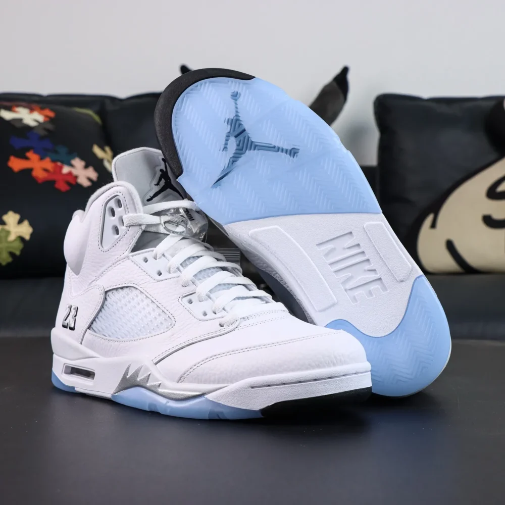 Jordan 5 Rips Air Jordan 5 Retro White Metallic - Etkick Reps