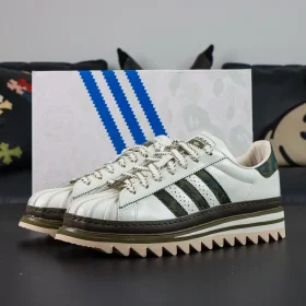 CLOT x BAPE® Superstar by Edison Chen Off White & Branch & Olive