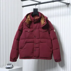 Moncler Gamme Rouge Down Jacket With Hood And Two Pockets