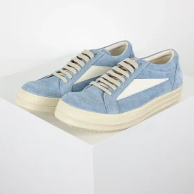 R1ck0wens RO Low-Top Shoes Sky Blue Suede