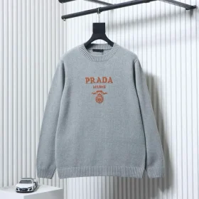 Retro Style Sweater With Iconic Lettering Pattern