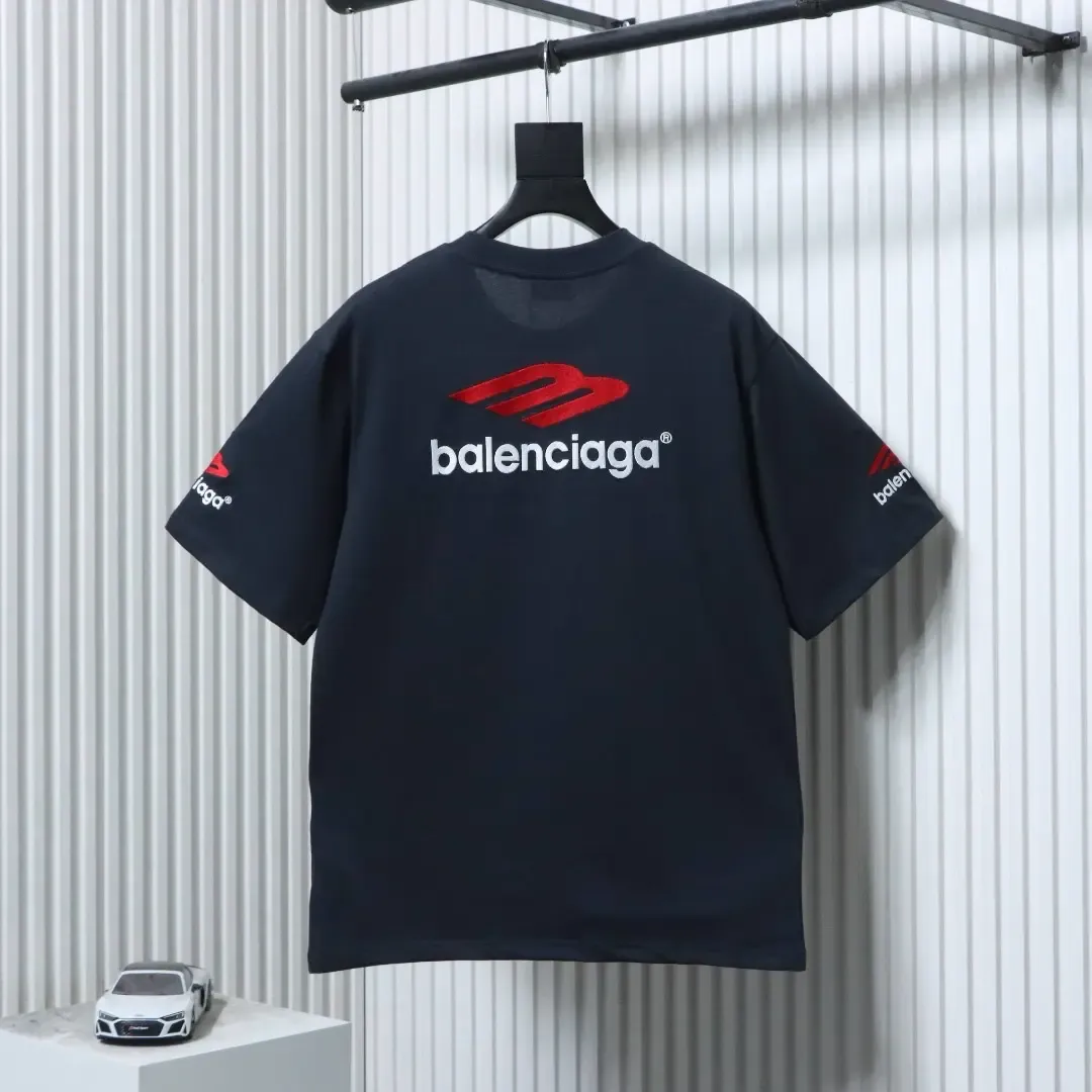 Balenciaga SS23 Washed T-Shirt with 3M Embroidered Lettering - Image 2