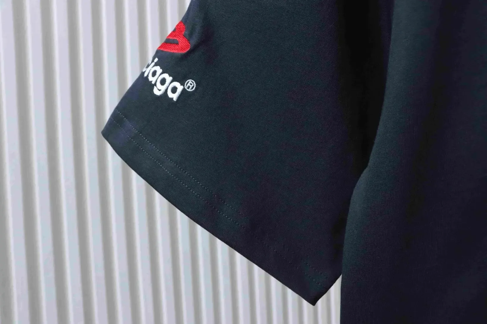 Balenciaga SS23 Washed T-Shirt with 3M Embroidered Lettering - Image 5