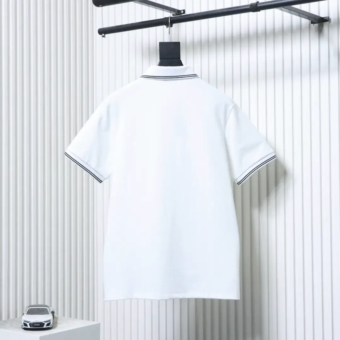 D10R Polo Shirt With Contrasting Trim And Embroidered Cd Letter XXL - Image 12