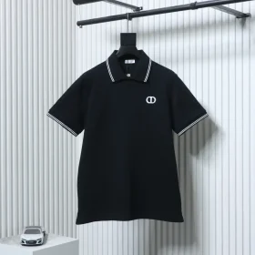 D10R Polo Shirt With Contrasting Trim And Embroidered Cd Letter XXL