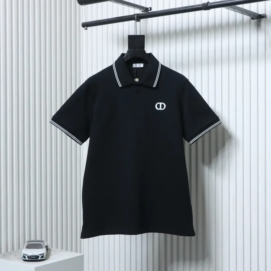 D10R Polo Shirt With Contrasting Trim And Embroidered Cd Letter XXL