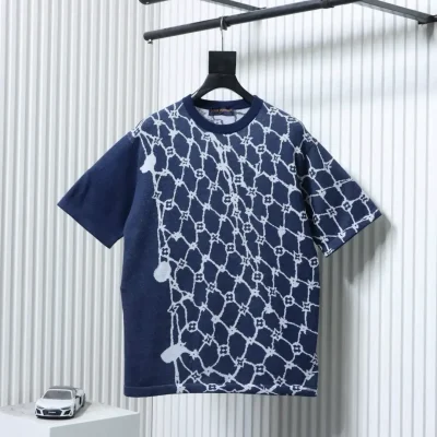 LU T-Shirt Jacquard Knit With Fishnet Pattern - etkick reps