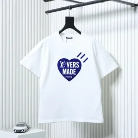 LU T-Shirt With Heart Shaped Flocked Print