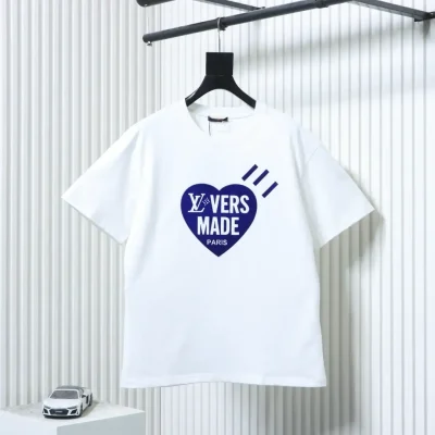 LU T-Shirt With Heart Shaped Flocked Print - etkick reps