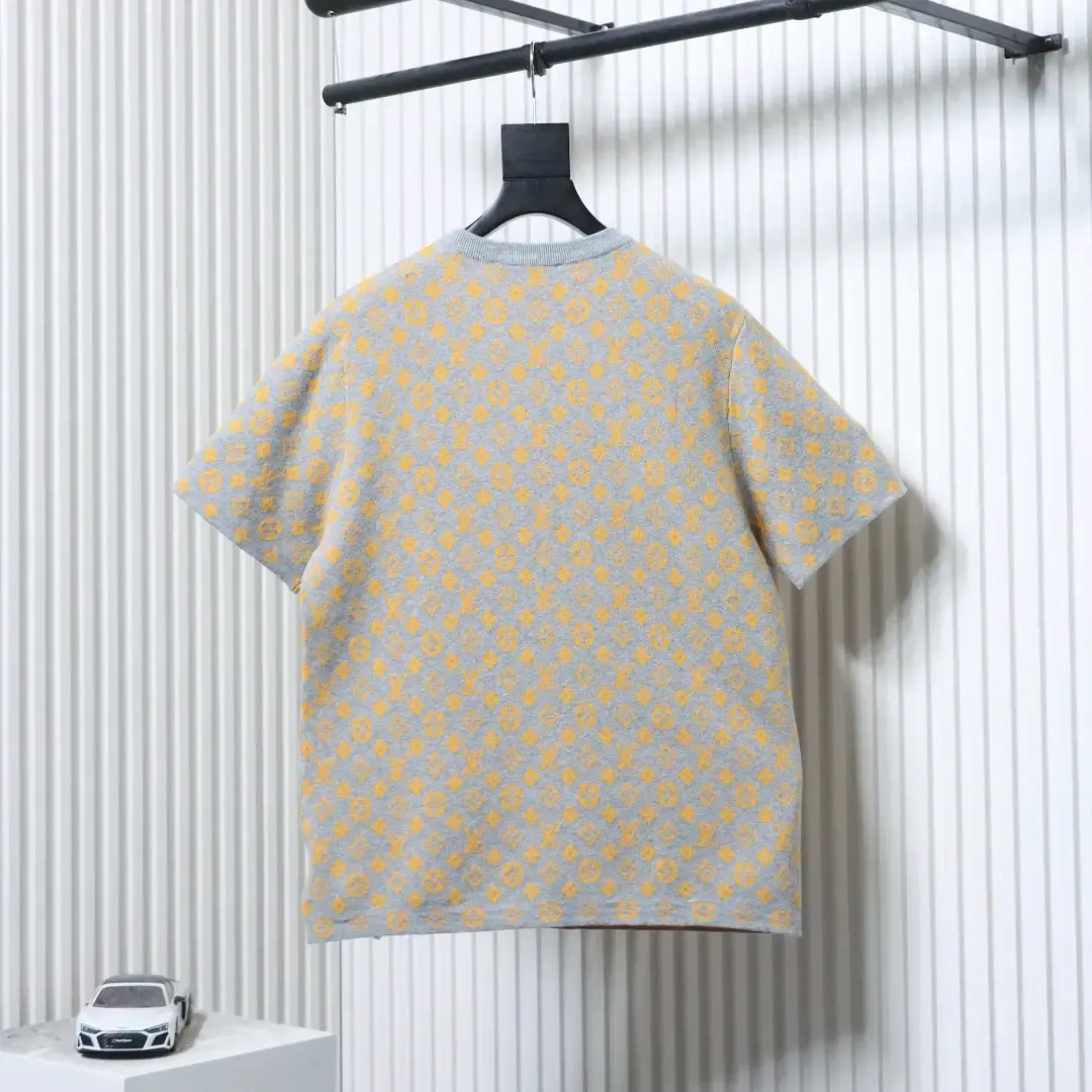 LU T-shirts Top With An All-Over Jacquard Knit Pattern - Image 12