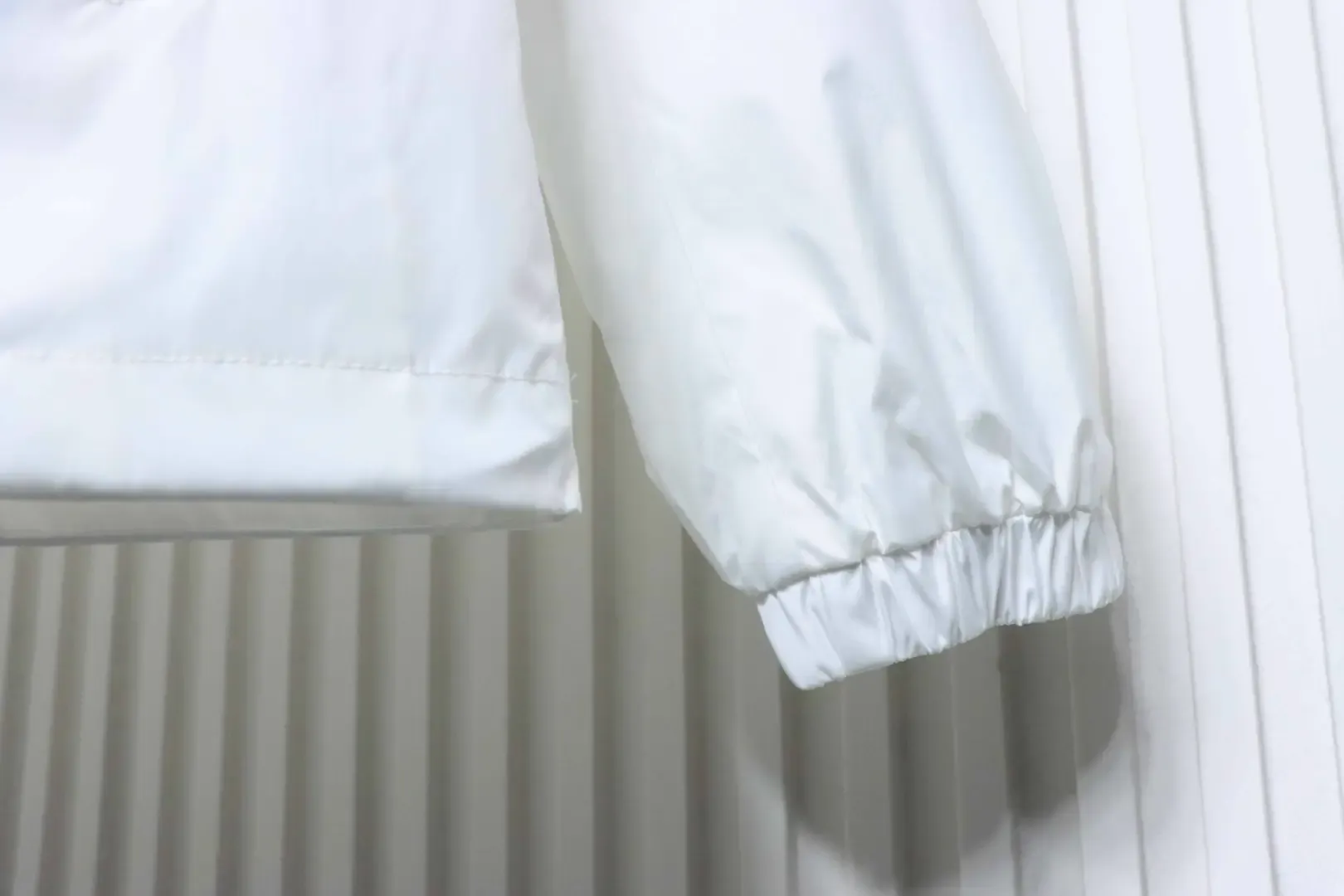 Moncler Nylon Jacket With Patch Sleeve Pockets And Zipper - etkick reps