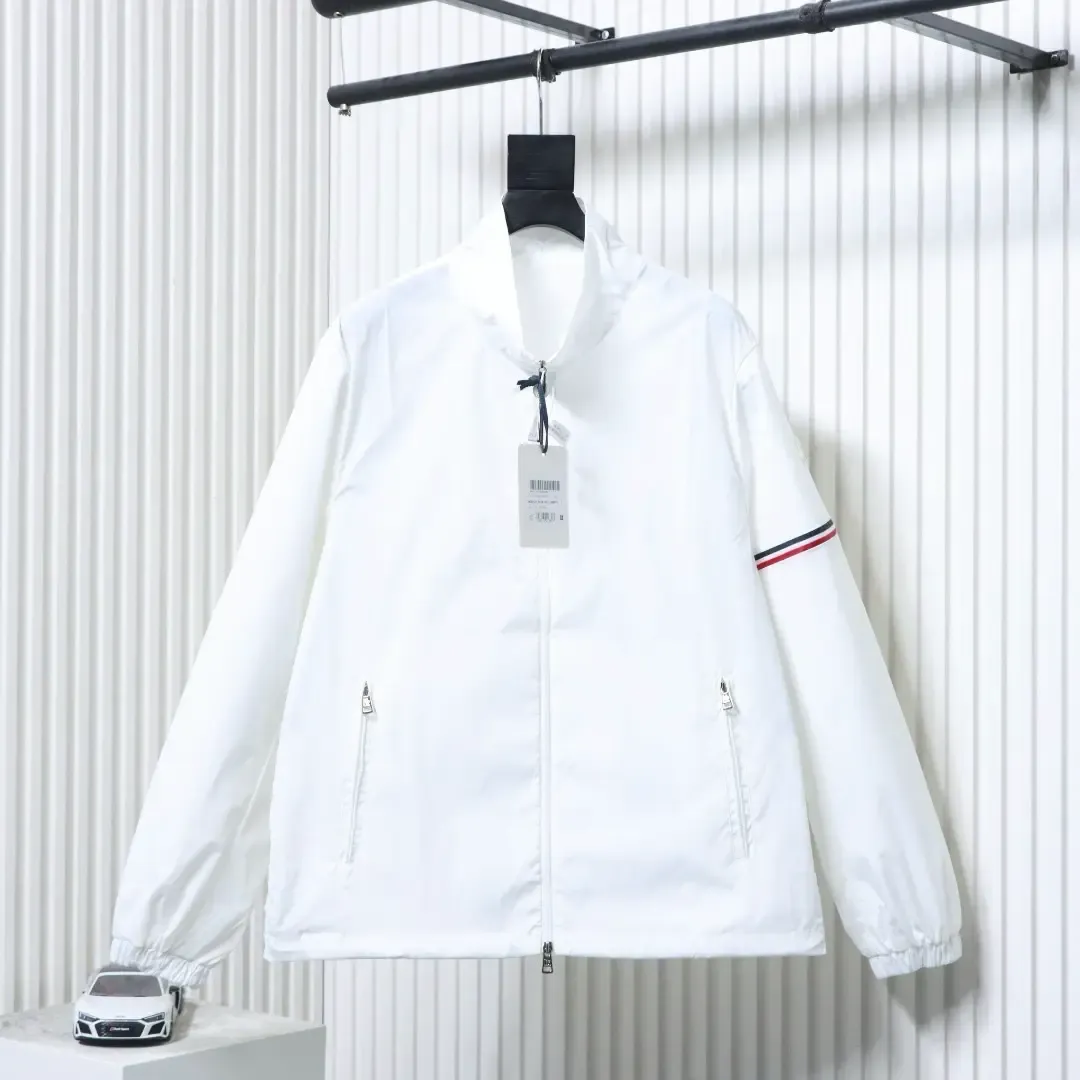 Moncler Nylon Jacket With Patch Sleeve Pockets And Zipper - etkick reps