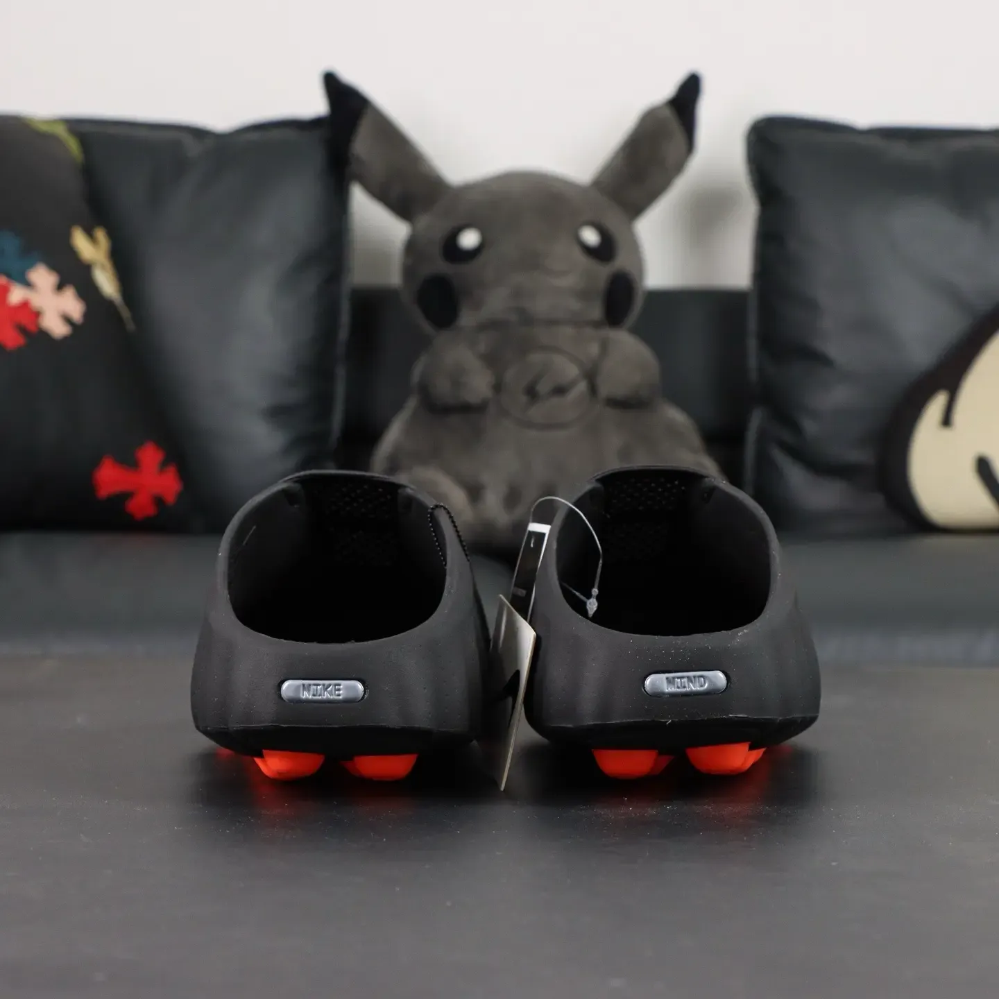 Nike Mind 001 High-Tech Foot Massage Slippers Black - etkick reps