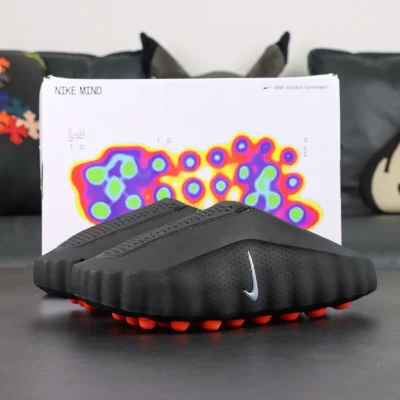 Nike Mind 001 High-Tech Foot Massage Slippers Black - etkick reps