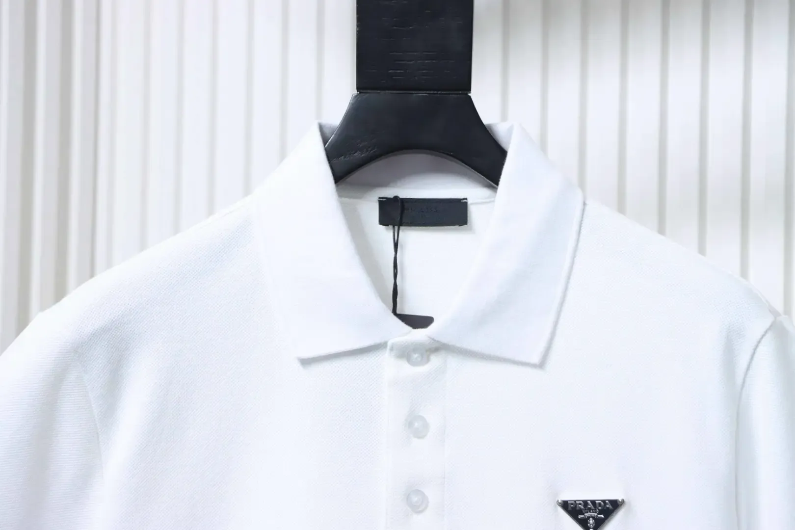 P10da Polo Shirt With A Triangular Logo On The Chest XXL - Image 7