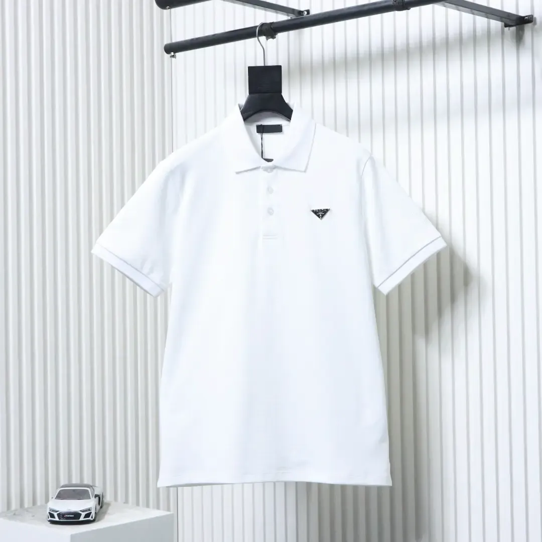 P10da Polo Shirt With A Triangular Logo On The Chest XXL
