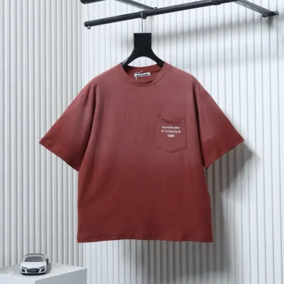 Acne Studios 26SS Short Sleeve T-Shirt with Pocket Print - etkick reps