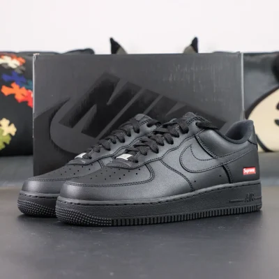 Air Force 1 Low Sup.1reme Black Low Top Sneakers - etkick reps