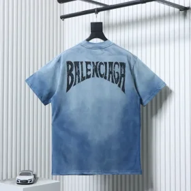 Balenciaga Heavy Wash Distressed Short Sleeve T-Shirt