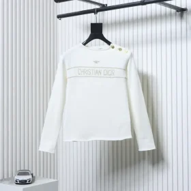 Cashmere sweater with honeybee gold thread