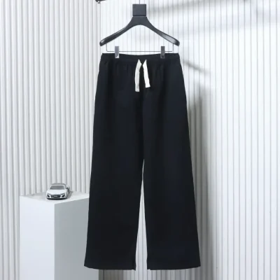 Cel1ne cotton trousers with small leather label - etkick reps