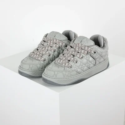 ERL X D10R B9S Leather Sneakers With Cannage Pattern And Floral Embroidery - etkick reps
