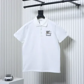 New checked, short-sleeved polo shirt with horse embroidery, sizes M-XXL