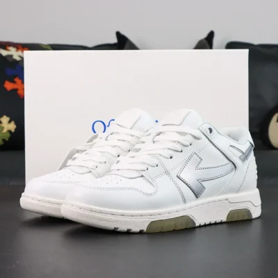OFF-WHITE Out Of Office Fashion White with silver Swoosh - etkick reps