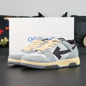 OFF-WHITE Out Of Office sneakers  grey brown and white