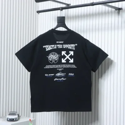 OFF-WHITE Short-sleeved shirt with embroidered logo and arrow slogan - etkick reps