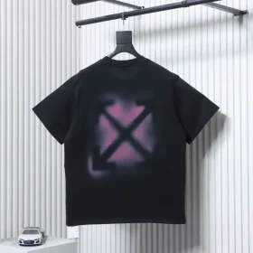 OFF-WHITE short-sleeved shirt with splash arrows