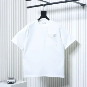 Short-sleeved T-shirt with Cannage embroidery and wallet