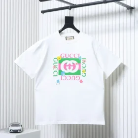 Short-sleeved shirt with a small, floral GG pattern