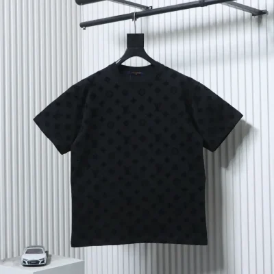 Short-sleeved shirt with monogram and full coverage - etkick reps